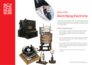 the Electrifying Electricity trail