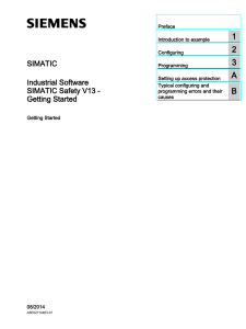 SIMATIC Safety V13 - Getting Started