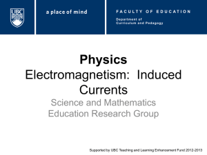 Physics Electromagnetism: Induced Currents