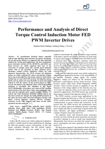Performance and Analysis of Direct Torque Control Induction Motor