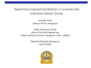 Dead-time Induced Oscillations in Inverter