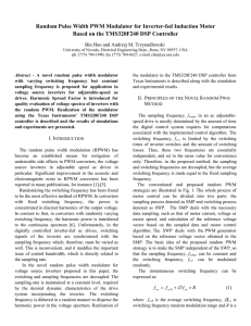 Random Pulse Width PWM Modulator for Inverter