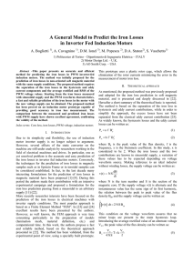 A General Model to Predict the Iron Losses in Inverter Fed Induction