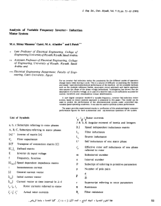 Analysis of Variable Frequency Inverter