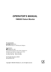 OPERATOR`S MANUAL