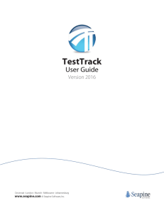 TestTrack User Guide