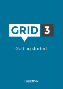 Grid 3 Getting Started guide