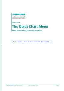The Quick Chart Menu - Software of Excellence