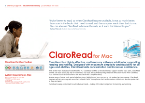 ClaroRead for Mac