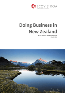 Doing Business in New Zealand