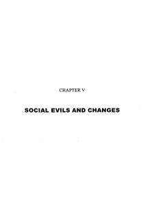 social evils and changes