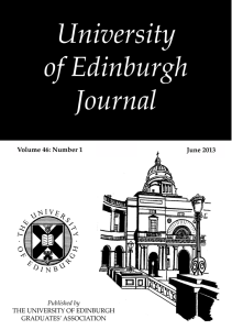 University of Edinburgh Journal - Website created by Development