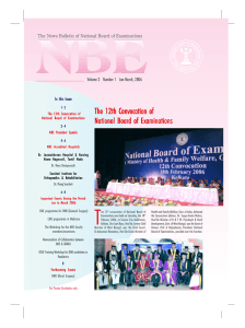 NBE Bulletin Pgs Jan 4 - National Board Of Examination