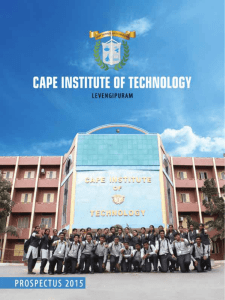 College Brochure 2015 - Cape Institute of Technology