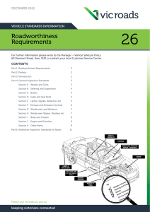 Roadworthiness Requirements