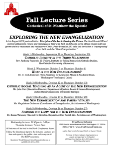 Fall Lecture Series - Cathedral of St. Matthew the Apostle in