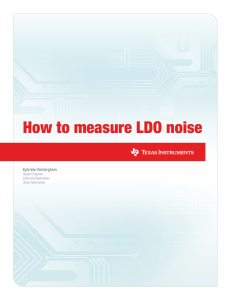 How to measure LDO noise