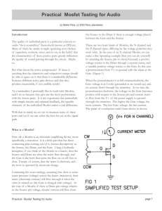 Practical Mosfet Testing for Audio