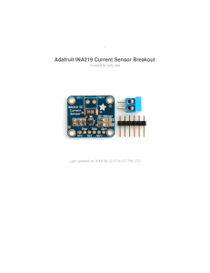 Adafruit INA219 Current Sensor Breakout