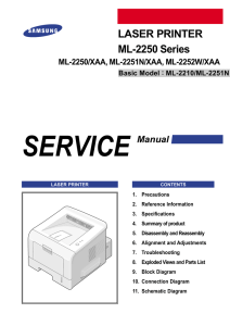 LASER PRINTER ML-2250 Series