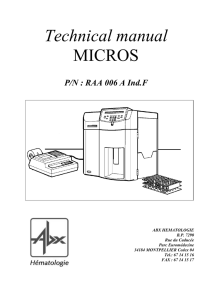 Technical manual MICROS