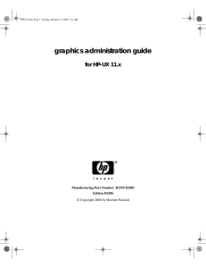 Graphics Administration Guide for HP
