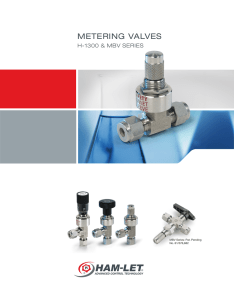 metering valves - Ham-Let