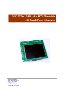 3.5” QVGA 16.7M color TFT LCD module with Touch