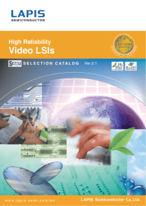 Video LSI series  Selection Catalog
