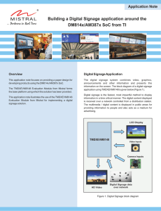 Building a Digital Signage application around the