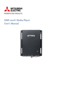 NMP-200U Media Player User`s Manual