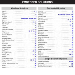 embedded solutions - Mouser Electronics