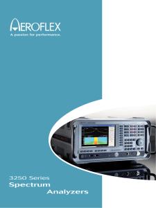 Spectrum Analyzers - PSI Solutions, Inc.