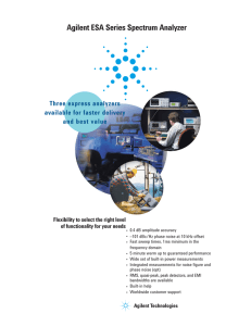 Agilent ESA Series Spectrum Analyzer
