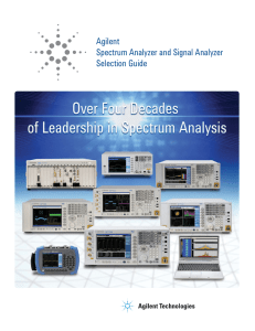Spectrum and Signal Analyzer Selection Guide