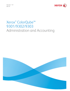 Xerox® ColorQube™ 9301/9302/9303 Administration and Accounting