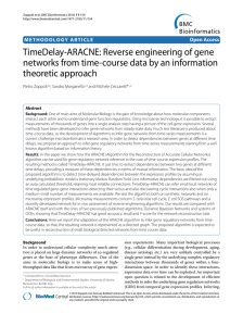 TimeDelay-ARACNE: Reverse engineering of gene networks from