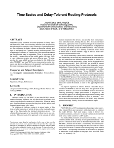 Time Scales and Delay-Tolerant Routing Protocols