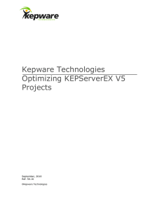 Optimizing KEPServerEX V5 Projects
