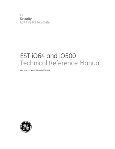 EST iO64 and iO500 Technical Reference Manual