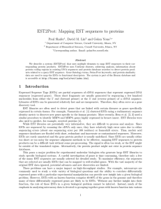 EST2Prot: Mapping EST sequences to proteins