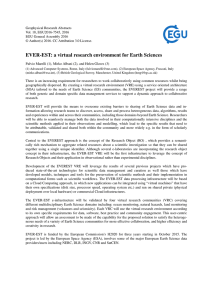 EVER-EST: a virtual research environment for Earth Sciences