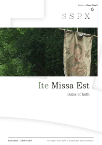 Ite Missa Est September-October 2016