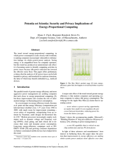 Potentia est Scientia: Security and Privacy Implications of