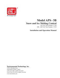 Model APS– 3B - ETI sensors and controls