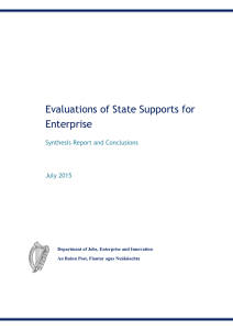 Evaluations of State Supports for Enterprise Synthesis