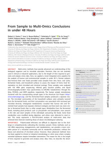 From Sample to Multi-Omics Conclusions in under 48