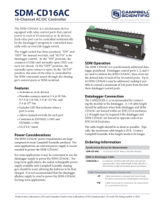 SDM-CD16AC 16-Channel AC/DC Controller Brochure