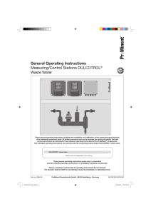 General Operating Instructions