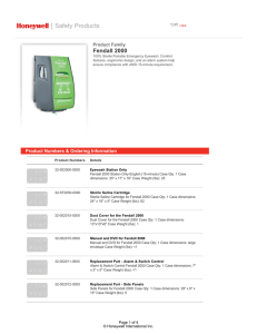 Fendall 2000 - Honeywell Safety Products